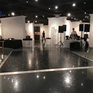 Haute Brillant Blanc Starlit <span class=keywords><strong>LED</strong></span> Tapis <span class=keywords><strong>De</strong></span> Danse Carreaux Étanche pour Mariage Hôtels KTV Blanc Chaud PVC Lampe Corps Scène Lumières - Product Image 4
