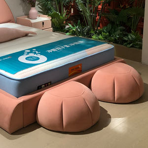 Kızlar için özelleştirilebilir çevre dostu çocuk yatak yumuşak kumaş yatak odası mobilyası benzersiz ve sürdürülebilir özelleştirilebilir çocuklar yatak - Product Image 5