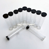 Tube d'emballage PC extrudé transparent personnalisé, tubes conteneurs OEM avec capuchon à pression pour promotion, affaires, shopping, etc.
