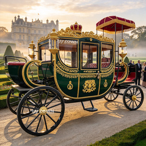 Carroza Real Histórica Clásica Restaurada de Estilo Vintage para Exhibición en Ciudades Culturales y Eventos de Ceremonias Tradicionales - Product Image 1