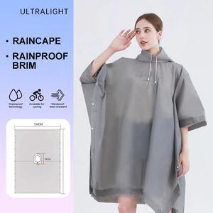 Reusable Waterproof Windproof Durable Breathable Adult <strong>Raincoat</strong> for with Custom Logo for Outdoor Tour - Product Image 5