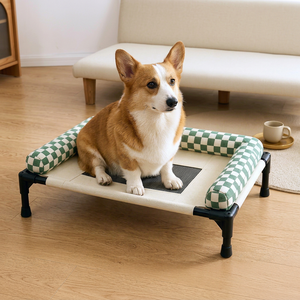 Lit surélevé personnalisé pour chat, en maille respirante, lit d'été rafraîchissant pour animaux de compagnie, amovible et lavable pour petits chiens et chats - Product Image 1