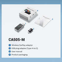 Kablosuz CarPlay Android Auto Adaptörü Taşınabilir USB/Bluetooth/Wi-Fi 1 Yıl Garantili Fabrika OEM ODM Toptancılar İçin Hızlı Teslimat