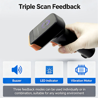 LONVILL Scanner de codes-barres USB CMOS portable à faible consommation d'énergie, 5 mA en veille, 70 heures de travail continu, station de charge rapide
