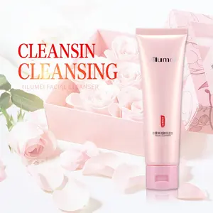 2 in 1 Rose Facial Cleanser Pure Makeup Removal Oil Control Amino Acid Smooth Rich Foam Deep Moisturizer Plant Extract Face Wash