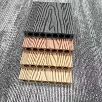 Planche de terrasse en composite bois-plastique (WPC) creuse extérieure 148-23 mm, faible entretien, pour aménagement paysager de jardin