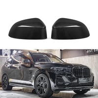 Coque de rétroviseur de style OEM en fibre de carbone sèche préimprégnée de qualité supérieure pour BMW X3 G01 X4 G02 X5 G05 X6 G06 X7 G07