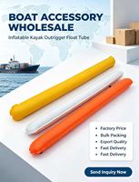 Bouée flottante gonflable en PVC robuste pour kayak, remplacement de ponton gonflable pour accessoires de canoë et bateau kayak