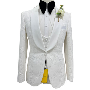 S086N abito da sposa Casual da <span class=keywords><strong>uomo</strong></span> <span class=keywords><strong>Slim</strong></span>-<span class=keywords><strong>Fit</strong></span> completo a tre pezzi <span class=keywords><strong>smoking</strong></span> in tessuto per il commercio estero transfrontaliero - Product Image 5