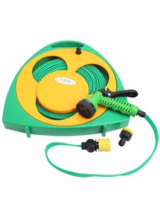 Enrouleur de <span class=keywords><strong>tuyau</strong></span> d'<span class=keywords><strong>arrosage</strong></span> portable léger BSCI 15M/50FT avec buse de pulvérisation 7 fonctions pour le lavage de voitures, le nettoyage et l'<span class=keywords><strong>arrosage</strong></span> - Product Image 3
