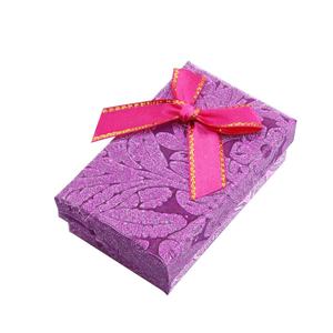 Boîte à bijoux de luxe en papier mat pour collier ruban papillon boîte à ornements en papier mat wagon cadeau - Product Image 3