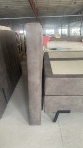 Lit à <span class=keywords><strong>sommier</strong></span> tapissier de luxe écologique en gros d'usine chinoise avec cadre en bois/métal réglable électriquement et rangement - Product Image 4