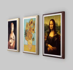 55 "<span class=keywords><strong>Android</strong></span> WIFI Art Gallery จัดแสดงนิทรรศการหน้าจอ LCD ทำงานในร่มติดผนังไม้ผ้าใบภาพดิจิตอล - Product Image 4