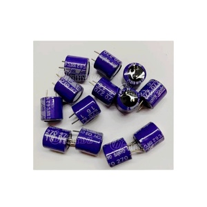 SANYO OS-CON 270UF 16V โซลิดสเตตเดคัปปลิ้ง ตัวเก็บประจุแบบโซลิดอิเล็กโทรไลต์ทองแดงปลอดออกซิเจน ขาสั้น 270UF 16V - Product Image 1
