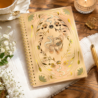 Carnet A5 ligné à couverture rigide avec spirale, motif Tea Time, pour journal intime, planification, cadeau, vente en gros, papeterie en vrac, logo personnalisé