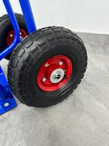 Carrello a mano in ferro per carichi pesanti, capacità 350 kg, costruzione in ferro, ruote solide da 10 pollici, facile da spostare, personalizzabile OEM, per la spesa - Product Image 4