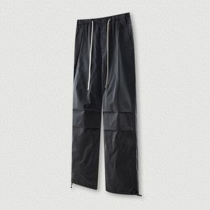 Pantalon cargo décontracté pour homme de haute qualité, coupe droite, avec logo personnalisé, taille mi-haute, délavage coloré, tissu 100 % coton - Product Image 6