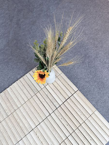 Decoración de pared de fondo interior de mosaico de piedra de <span class=keywords><strong>cueva</strong></span> de roca volcánica en diseño de rayas decoración de pared de diseño moderno - Product Image 5