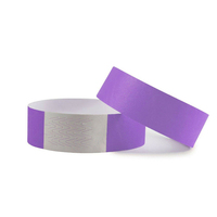 Bracelet de Festival jetable, bandes de poignet en Papier jaune à colle forte, bracelet en Papier Tyvek personnalisé