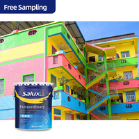Peinture murale émulsion latex pour l'extérieur, revêtement en plâtre mat en acrylique PVA pour la décoration intérieure, lavable