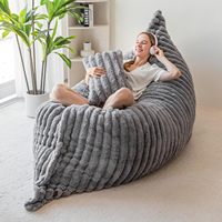 Housse de pouf moderne en tissu textile, amovible et lavable, sans rembourrage, pour intérieur, maison, détente