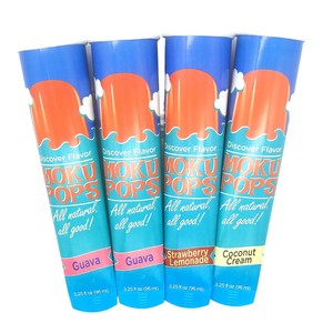 Gıda sınıfı alt kıvrım 130ml su geçirmez PE Film donmaya dayanıklı Popsicle sızdırmaz kağıt sıkmak Calippo tüp - Product Image 3