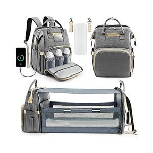 Free sample Custom Logo Kids' Luggage Mommy Diaper bag <b>Backpack</b> for Travel <b>Large</b> Capacity Waterproof Baby Nappy <b>Backpack</b> - Product Image 6