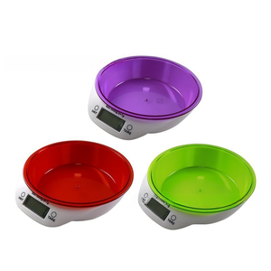 Batterie betriebene elektronische Küchen waage mit Platte Rot Grün Lila Merkmale Quadratische Gewichts mess funktion Baked Food Bowl - Product Image 1