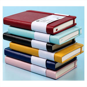 Logotipo personalizado pu correa de cuero escuela escritura cuaderno línea horizontal Oficina papelería Universidad gobernado libreta planificador diario - Product Image 4