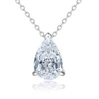 Collier pendentif en argent sterling 925 avec zirconias, style européen, bague en zircon cubique, bijoux