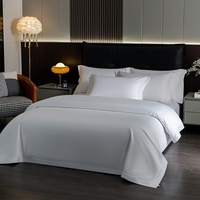 Ensemble de literie de luxe pour hôtel, hypoallergénique, écologique, ensemble de housse de couette quatre pièces, taille king, draps en coton, vente en gros