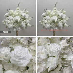 <b>Table</b> Wedding Flower Ball Centerpiece White Roses Artificial Flower Ball Wedding Centerpieces - Product Image 2