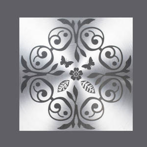 ลายฉลุแมนดาลาโลหะแบบใช้ซ้ำได้แม่แบบการวาดภาพลายดอกไม้ติดผนังสำหรับจดบันทึก - Product Image 1