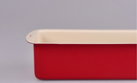 SUNCITY Red Series Molde Rectangular para Pan de 20 cm, Acero al Carbono Antiadherente