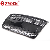 Grille de Pare-chocs Avant en Nid d'Abeille pour Audi A4 B7 2005-2007 Version Européenne, Adaptée aux Véhicules à Conduite à Gauche 8E0853651J