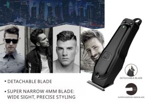 Runwe rs9317 dây t Lưỡi mạnh mẽ có thể sạc lại cắt tóc cắt tóc chuyên nghiệp cho nam giới - Product Image 3