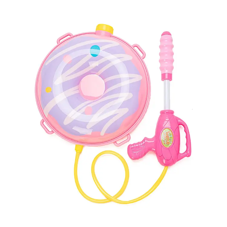 Tragbare Donut Rucksack Wasser pistole Kinder Blaster Spielzeug Wasser pistole verstellbare Schulter gurt Pool Strand Outdoor-Spielzeug