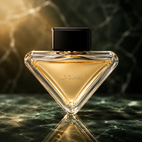 Nouveau design, flacon de parfum en verre de 50 ml, peint par un fabricant haut de gamme, couleur de marque, scellé avec un emballage personnalisé