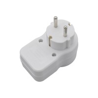 E-SUN, la Reine de la Qualité, Adaptateur Électrique Européen EU 16A 250V avec Interrupteur, 1 Prise Schuko, Adaptateur de Prise Électrique Européenne