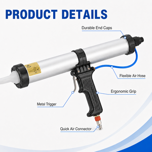 Aplicador <span class=keywords><strong>de</strong></span> Adhesivo Neumático <span class=keywords><strong>de</strong></span> Grado Profesional, Flujo Uniforme, Baja Fatiga, <span class=keywords><strong>Pistola</strong></span> <span class=keywords><strong>de</strong></span> Adhesivo Ergonómica, <span class=keywords><strong>Pistola</strong></span> <span class=keywords><strong>de</strong></span> Calafateo Versátil <span class=keywords><strong>para</strong></span> Fachadas - Product Image 1
