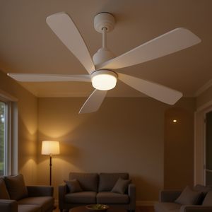 Modern LED <b>Ceiling</b> Fan 52 Inch 5 Blades DC Motor <b>Remote</b> <b>Control</b> Dimmable <b>Light</b> Living Room Flush Mount - Product Image 2
