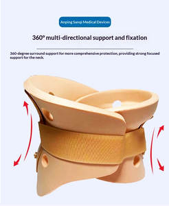 बहु-उद्देश्य ग्रीवा कॉलर, हवादार फोम लाइनर के साथ कठोर प्लास्टिक खोल सुरक्षित समर्थन प्रदान करता है और पसीने को कम करता है - Product Image 5