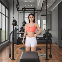Bas prix femmes Yoga vêtements bout à bout Biker Shorts soutien-gorge vêtements d'entraînement de gymnastique deux pièces Fitness court Yoga ensemble femmes Gym vêtements Kit