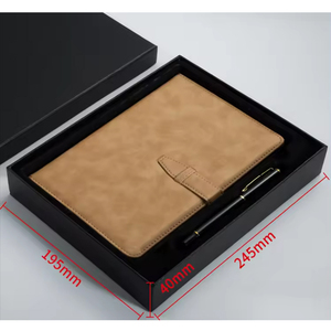 Hk bán buôn cao cấp PU Leather Bìa kế hoạch máy tính xách tay bìa cứng máy tính xách tay Tạp Chí máy tính xách tay - Product Image 5