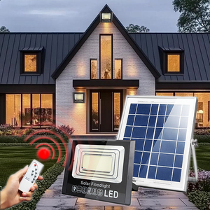 Dẫn năng lượng mặt trời lũ ánh sáng ngoài trời không thấm nước ấm ánh sáng 1000W ngoài trời 100W 200W ABS nhựa điều khiển từ xa năng lượng mặt trời lũ ánh sáng đèn - Product Image 3