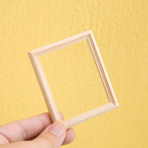 Nuevos muebles de casa de muñecas de madera DIY a escala 1/12 con estante de almacenamiento hueco hecho a mano Mini casillero de plástico modelo adornos para juguetes - Product Image 2