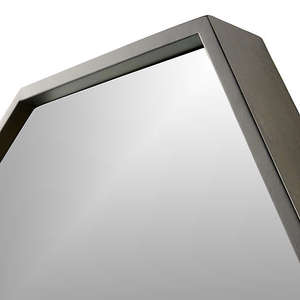 <span class=keywords><strong>Espejo</strong></span> <span class=keywords><strong>octagonal</strong></span> geométrico negro con marco de Metal montado en la pared moderno - Product Image 5