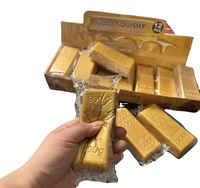 Barre d'or réaliste en mousse PU super douce, jouet anti-stress à remontée lente, jouet sensoriel en forme de brique d'or
