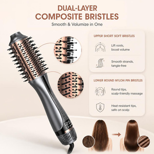 แปรงไดร์ผมแบบหมุนได้ ทอร์ลิน ประหยัดเวลา ปรับอุณหภูมิได้ ขนแปรงไนลอน ช่วยเพิ่มวอลลุ่มในขั้นตอนเดียว - Product Image 6