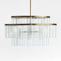 Lustre suspendu en cristal K9 de luxe pour cuisine et restaurant, design unique, finition laiton poli, verre LED intérieur YH